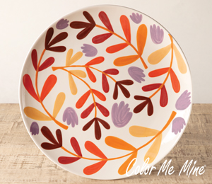 Tribeca Fall Floral Charger