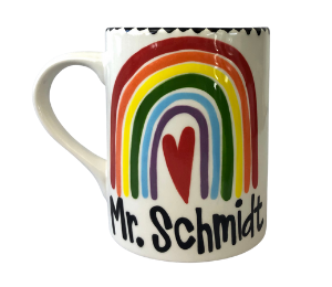 Tribeca Rainbow Heart Mug