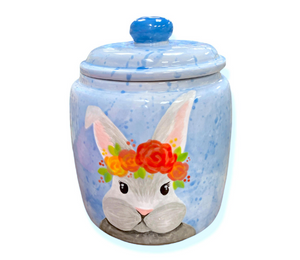 Tribeca Watercolor Bunny Jar