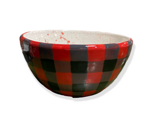 Tribeca Buffalo Check Bowl