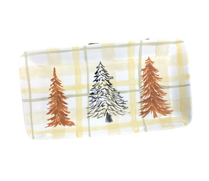 Tribeca Pines And Plaid Platter