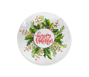 Tribeca Holiday Wreath Plate