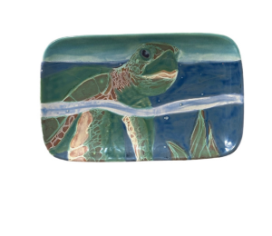 Tribeca Swimming Turtle Plate