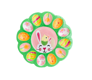 Tribeca Easter Sherbet Egg Plate